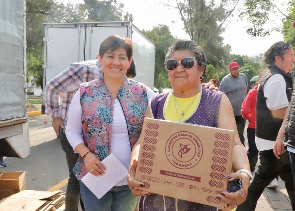 Entrega de Canasta Alimentaria del Bienestar en Tlalnepantla Oriente